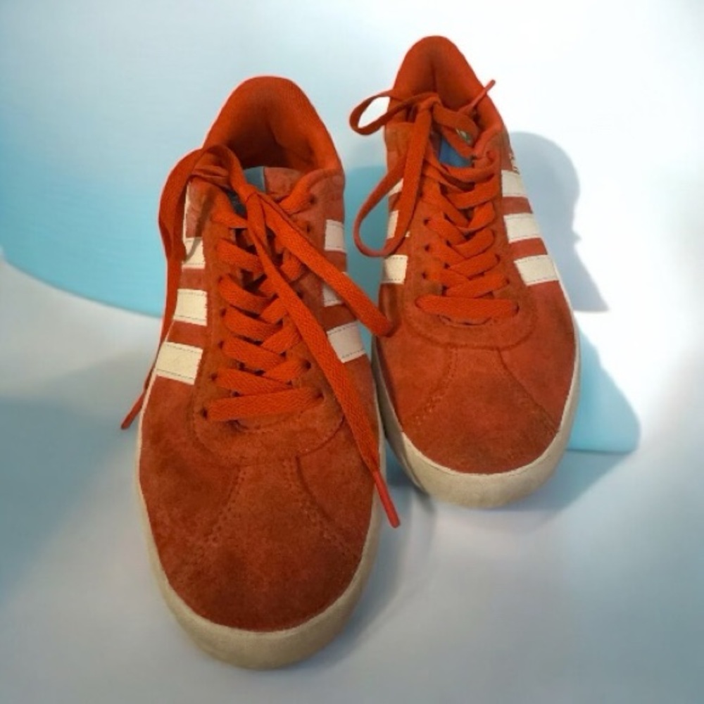 Adidas Red VL Court 3.0 Sneaker Size 8